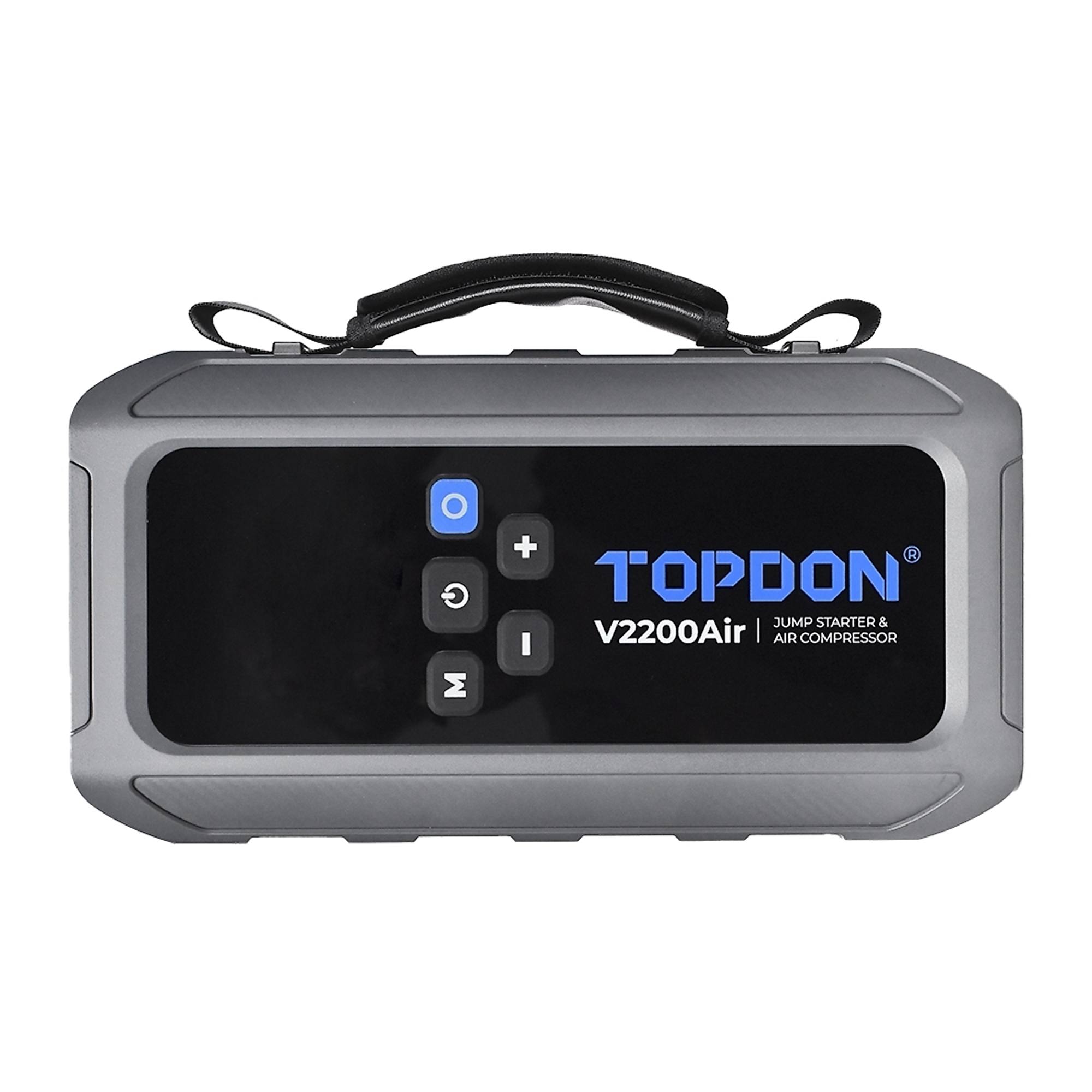 TOPDON 2-in-1 Jump Starter and Tire Inflator - 2200 Peak Amps, 45W, 400-Lumen LED Flashlight, Model# TD52130236